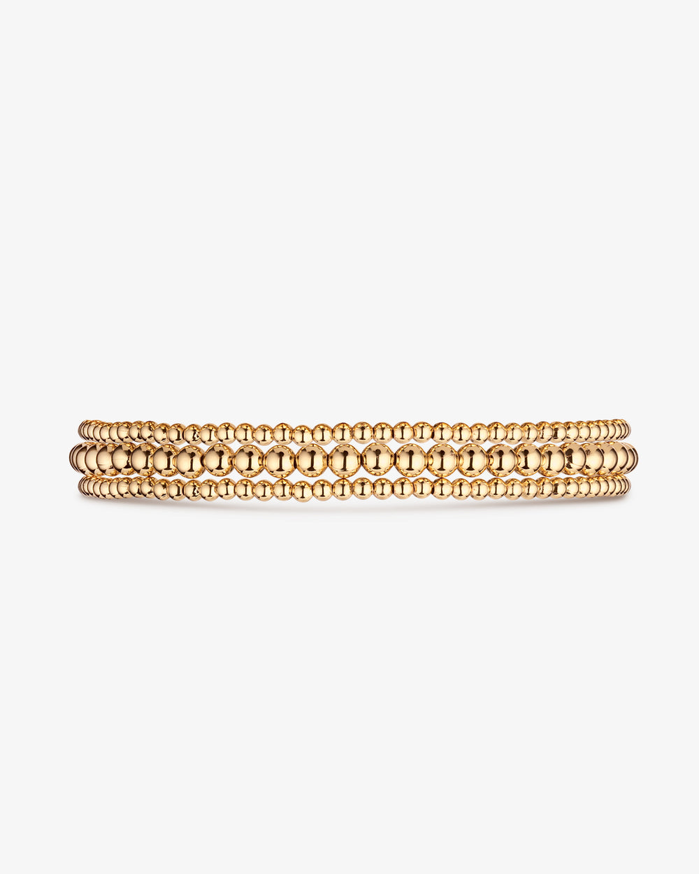 Classic Beaded Bracelet Stack (3+2+2mm)